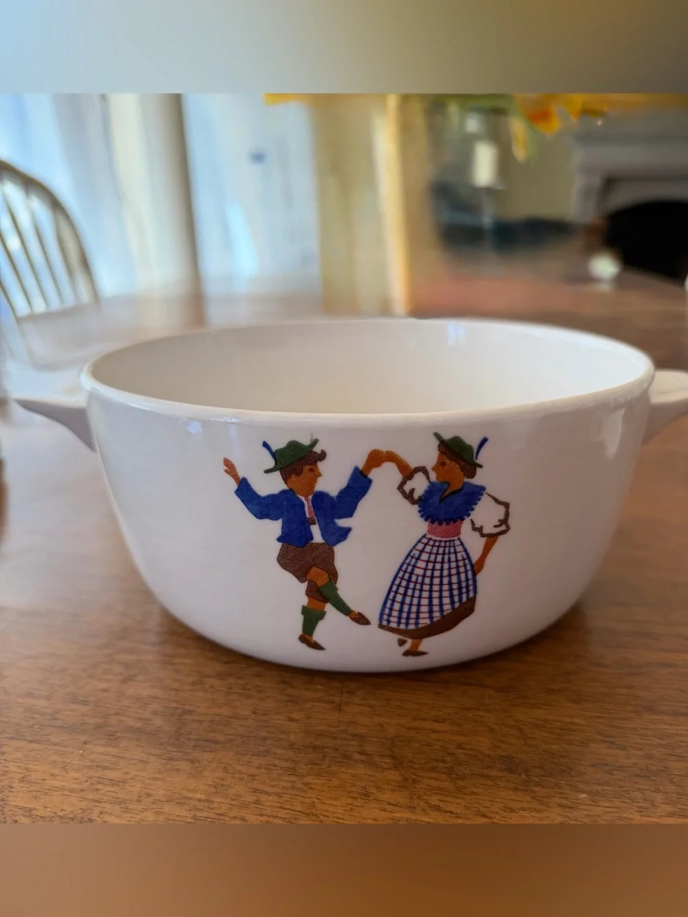 S. B. ALPINE Ironstone Dancer Casserole Bowl